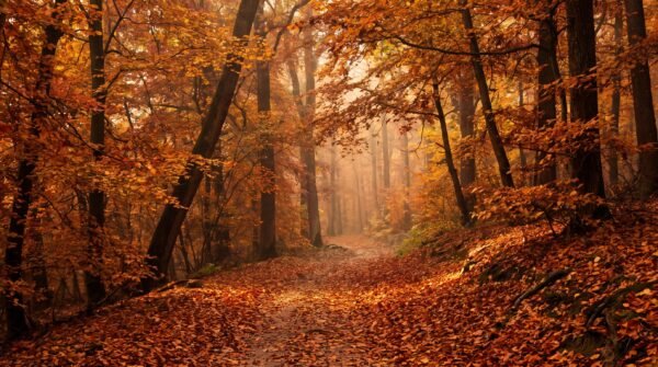 Autumn Ember Trail Wallpaper